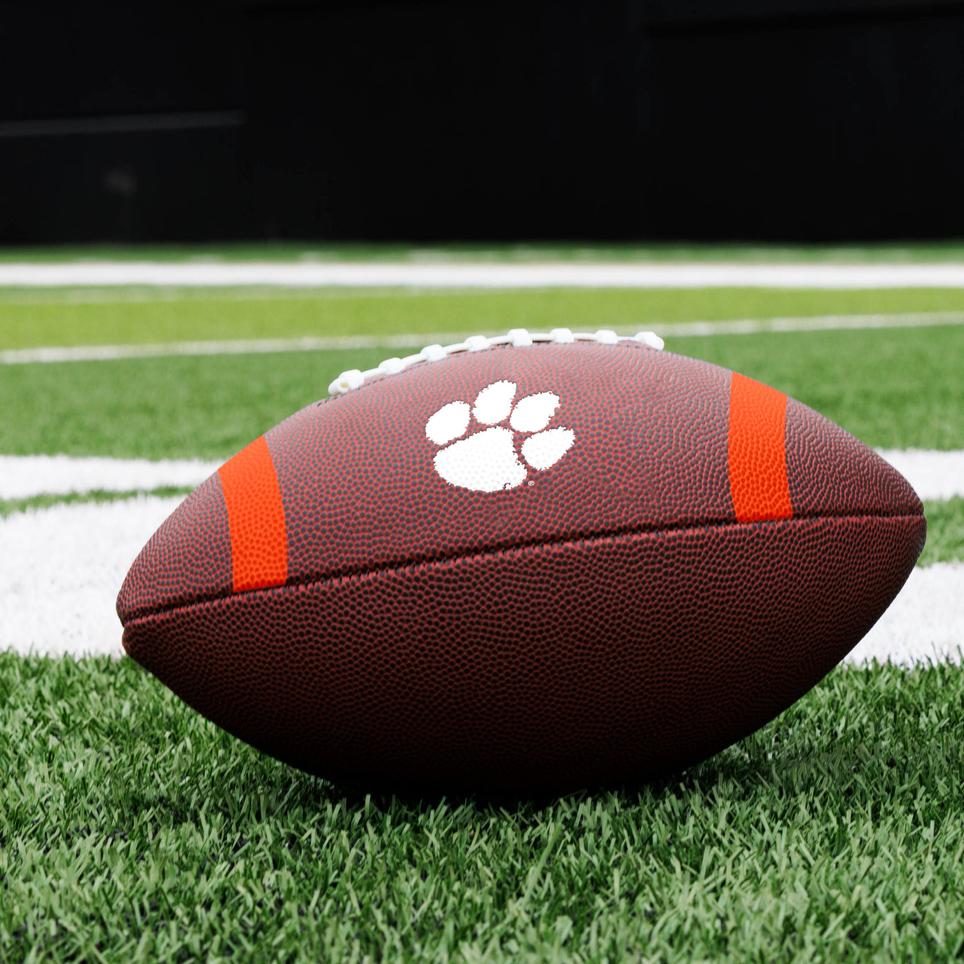 Clemson Team Stripe Official-Size Composite Football - Logo Brands