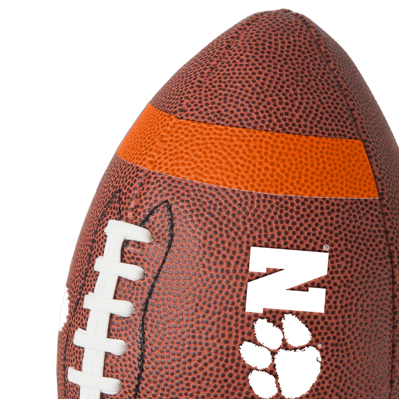 Clemson Team Stripe Official-Size Composite Football - Logo Brands