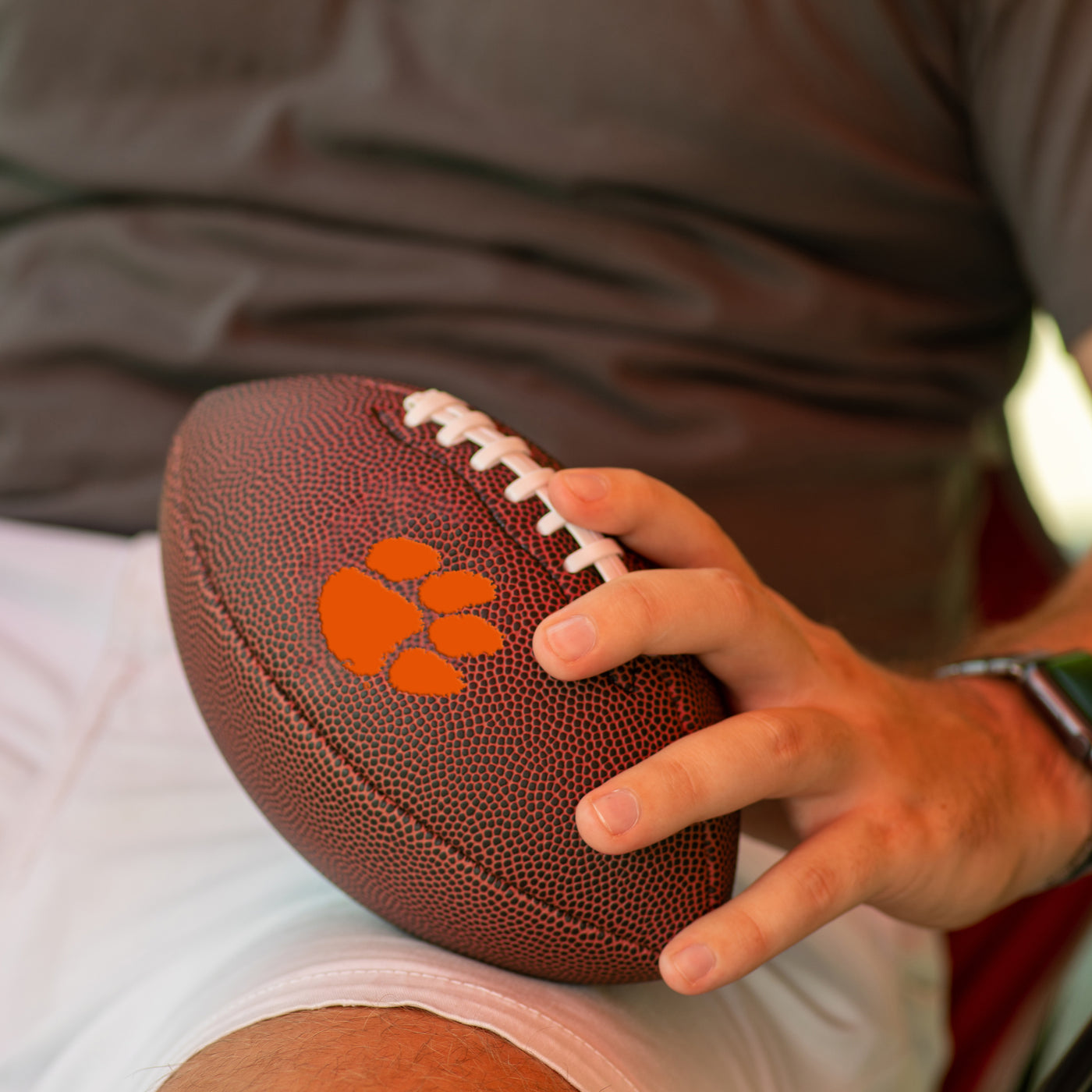 Clemson Mini Size Composite Football - Logo Brands