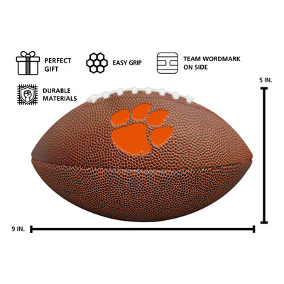 Clemson Mini Size Composite Football - Logo Brands