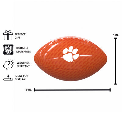 Clemson Carbon Fiber Mini Size Glossy Football