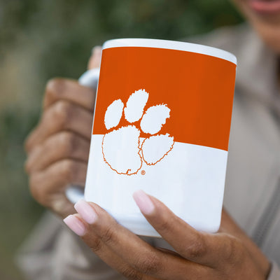 Clemson 15oz Colorblock Sublimated Mug