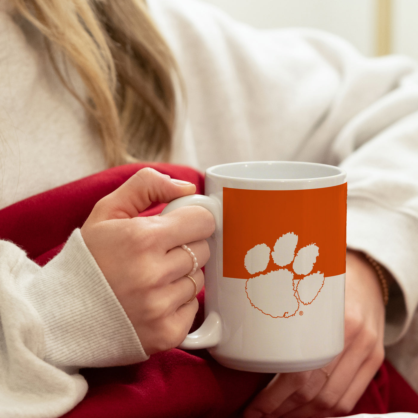 Clemson 15oz Colorblock Sublimated Mug