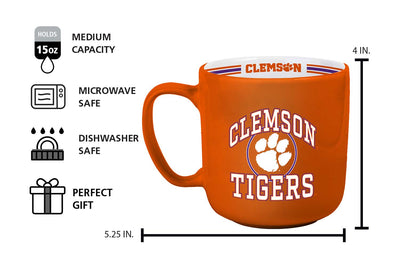 Clemson 15oz Stripe Mug