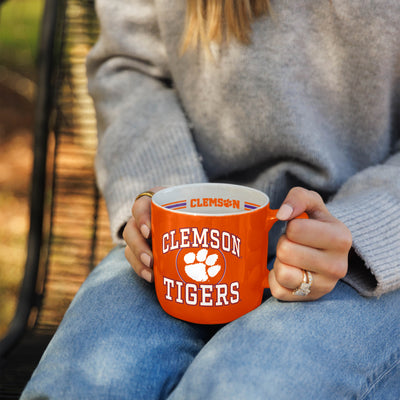 Clemson 15oz Stripe Mug