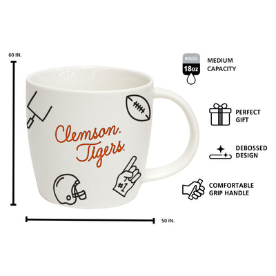 Clemson 18oz Playmaker Mug