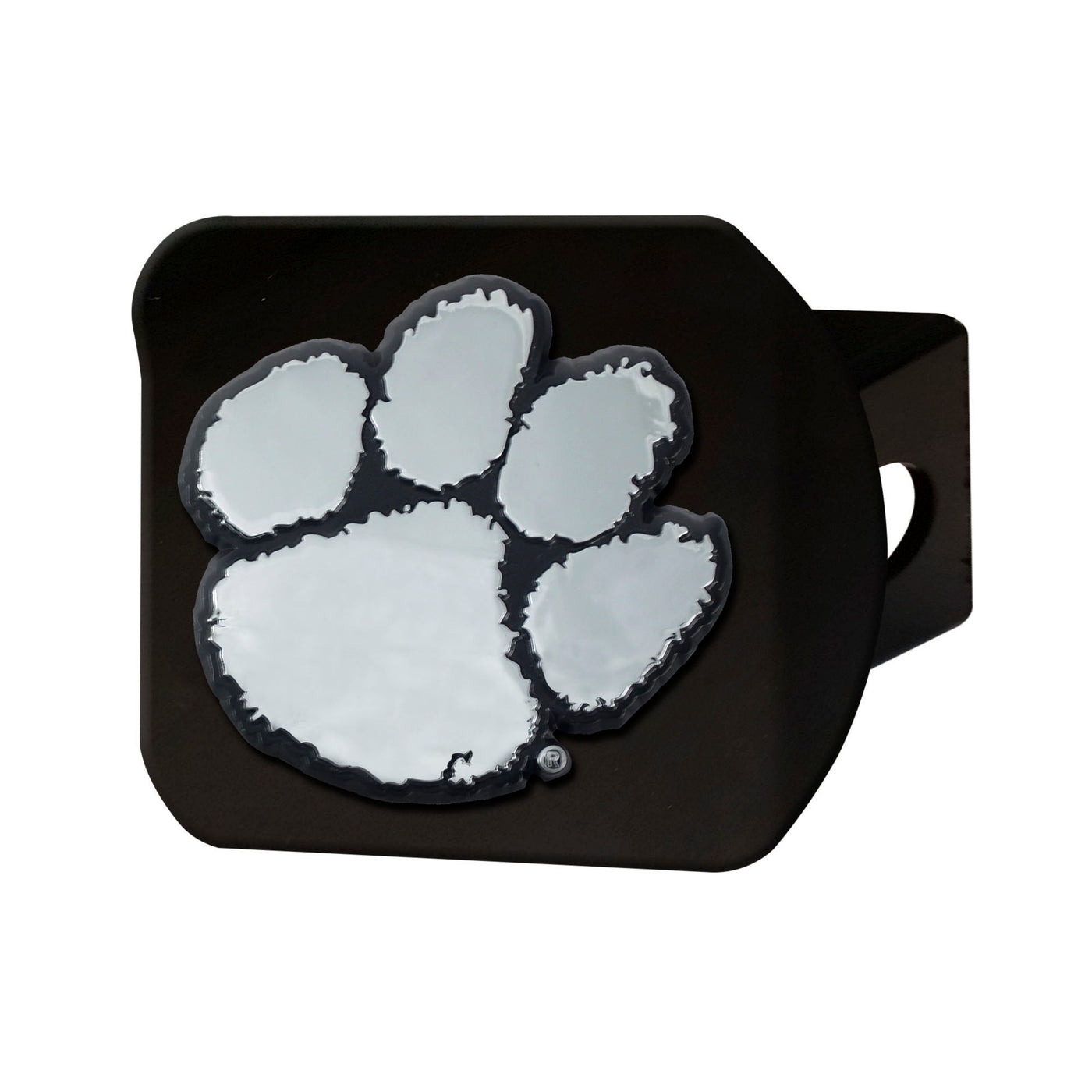 Clemson University Chrome on Black Hitch Cover