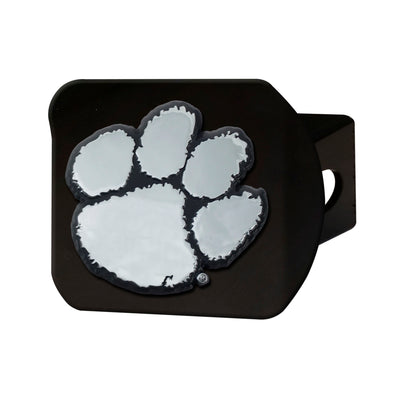 Clemson University Chrome on Black Hitch Cover