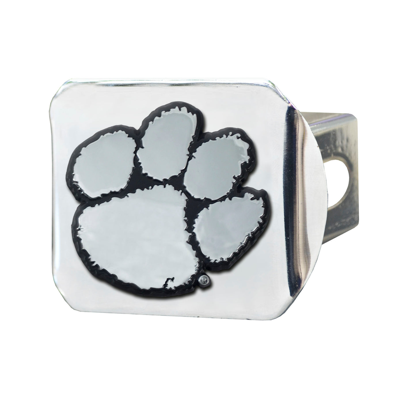 Clemson University Chrome on Chrome Hitch Cover