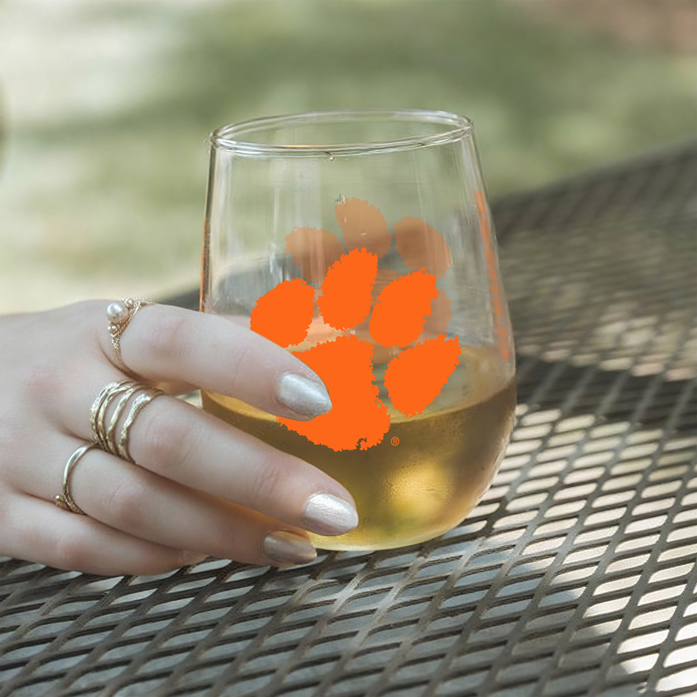 Clemson 16oz Gameday Curved Beverage Glass
