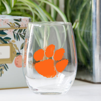 Clemson 16oz Gameday Curved Beverage Glass