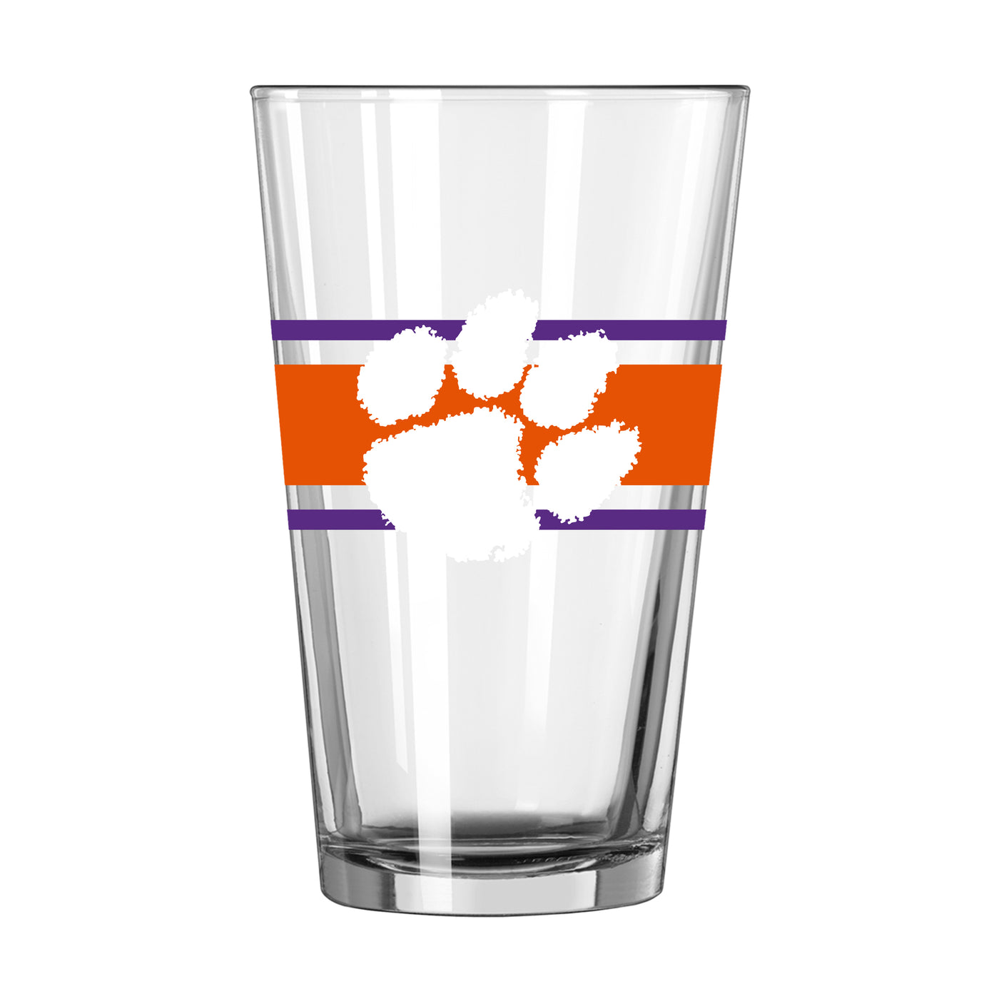 Clemson 16oz Stripe Pint Glass