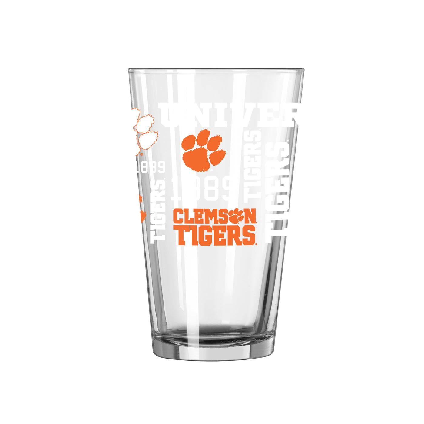 Clemson 16oz Spirit Pint Glass