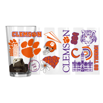 Clemson 16oz Native Pint Glass