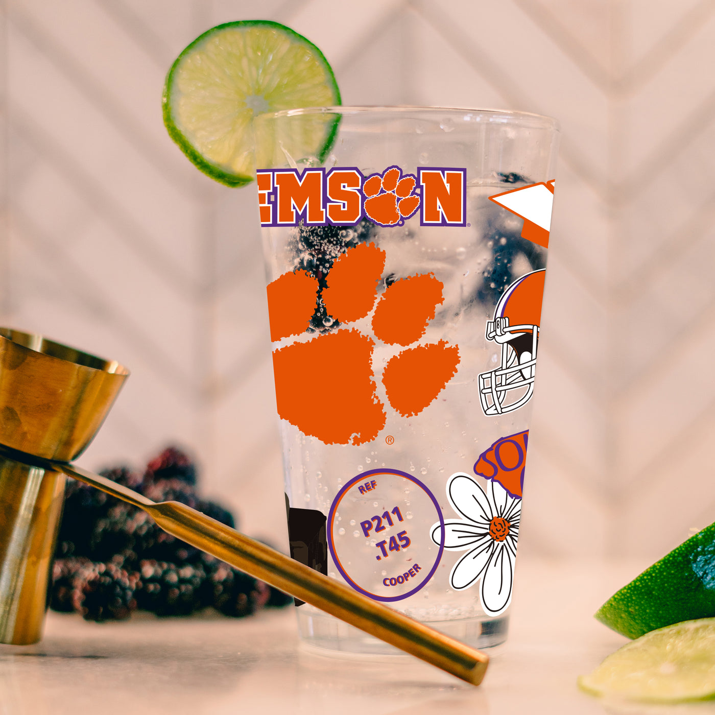 Clemson 16oz Native Pint Glass