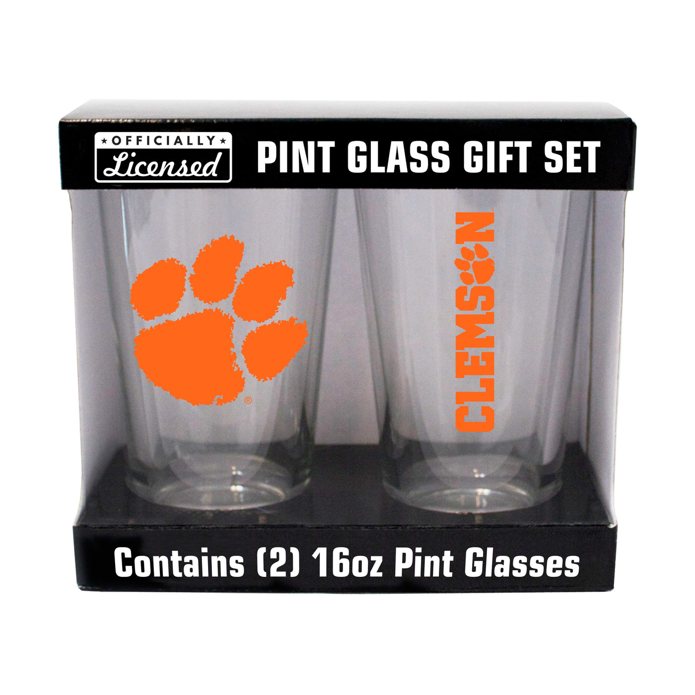 Clemson 16oz Gameday Pint Glass 2 Pack