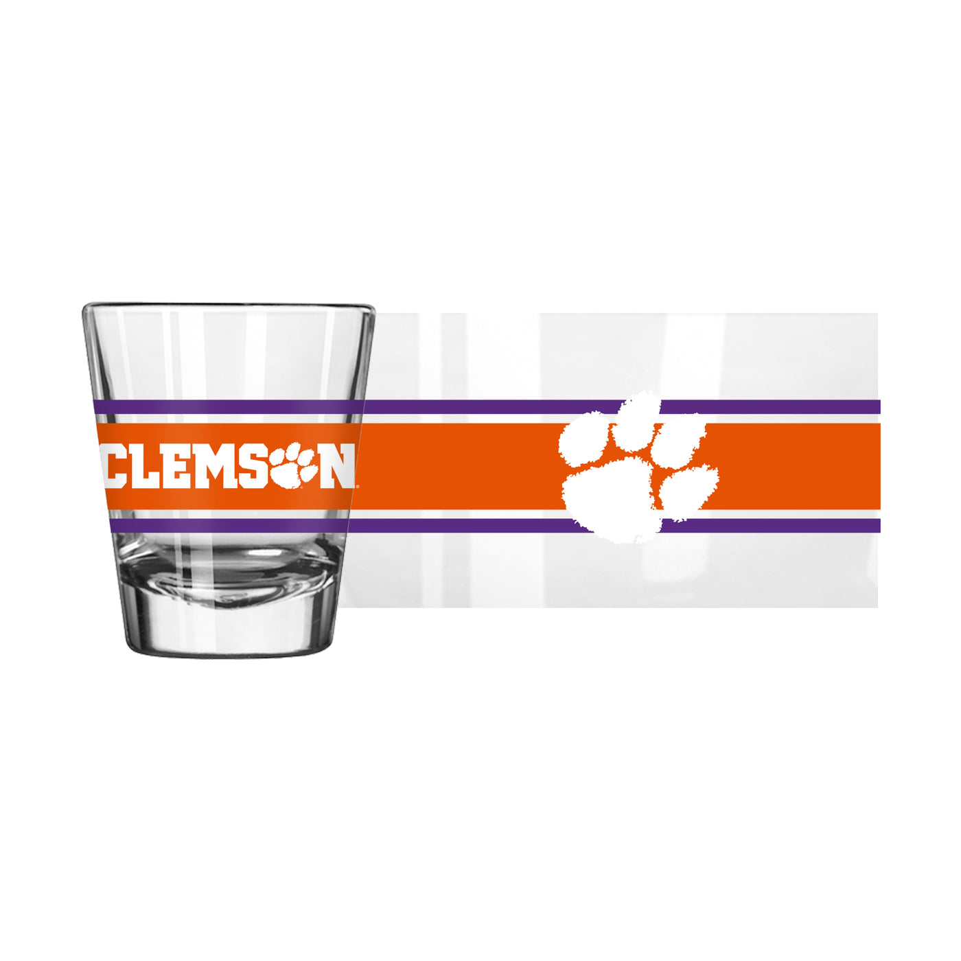 Clemson 2oz Stripe Shot Glass