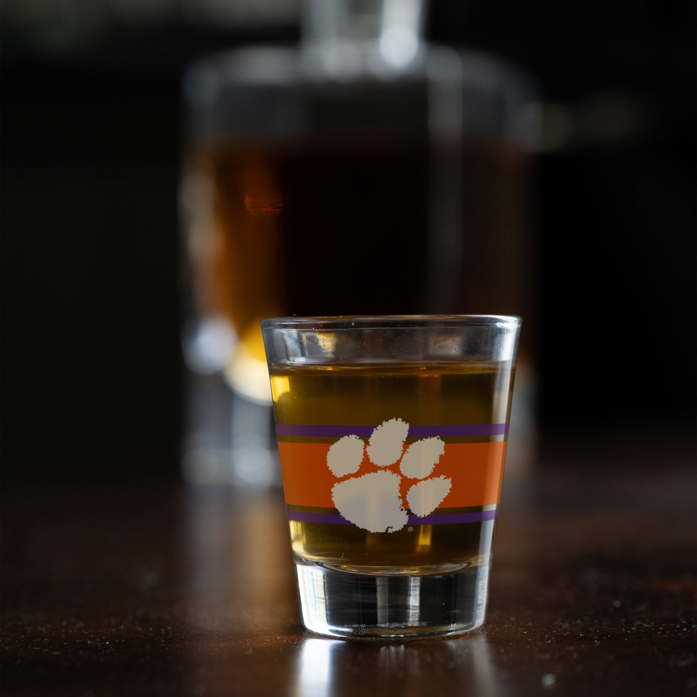Clemson 2oz Stripe Shot Glass