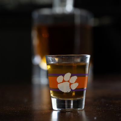 Clemson 2oz Stripe Shot Glass
