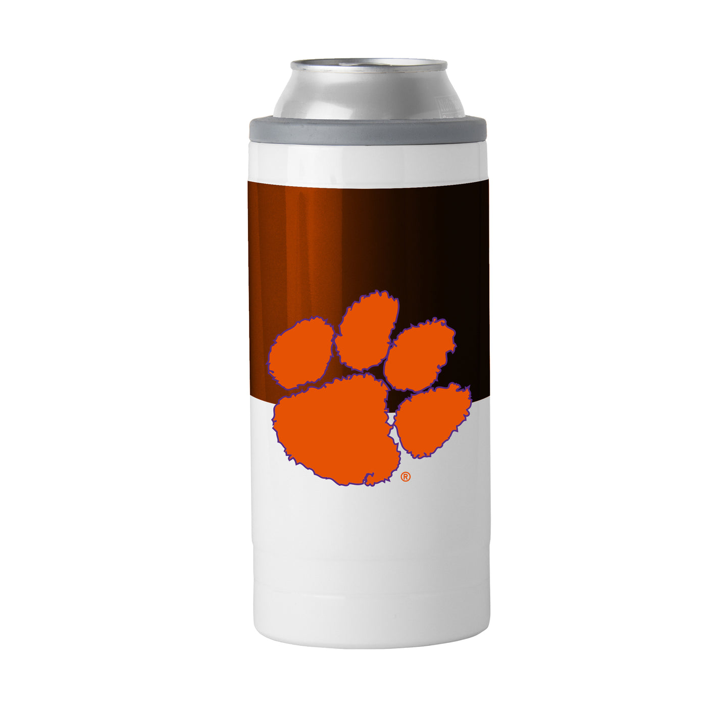 Clemson 12oz Colorblock Slim Can Coolie