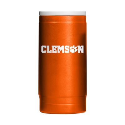 Clemson Flipside Powder Coat Slim Can Coolie - Logo Brands