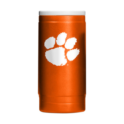 Clemson Flipside Powder Coat Slim Can Coolie - Logo Brands