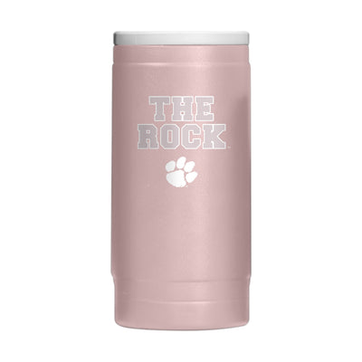 Clemson  Stencil Powder Coat Slim Can Coolie