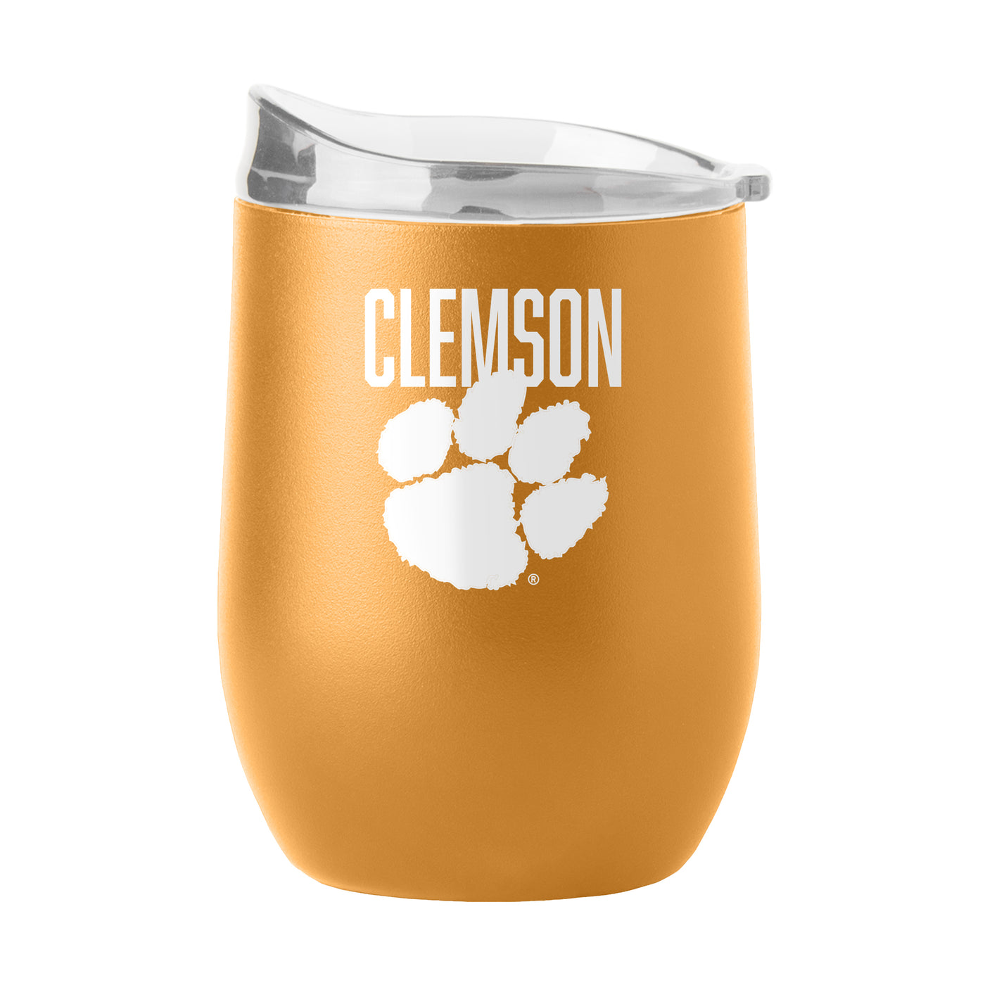 Clemson 16oz Huddle Powder Coat Curved Beverage