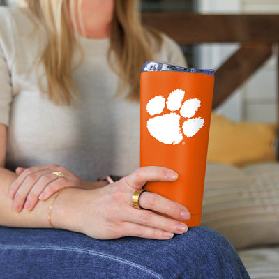 Clemson 20oz Flipside Powder Coat Tumbler - Logo Brands