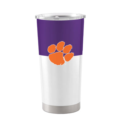 Clemson 20oz Colorblock Stainless Tumbler - Logo Brands
