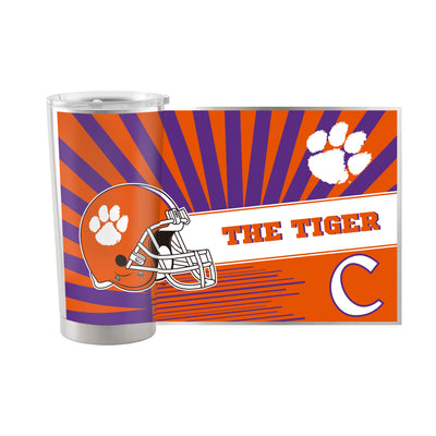 Clemson 20oz Mascot Stainless Steel Tumbler
