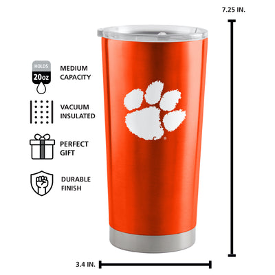 Clemson 20oz Gameday Stainless Tumbler - Logo Brands