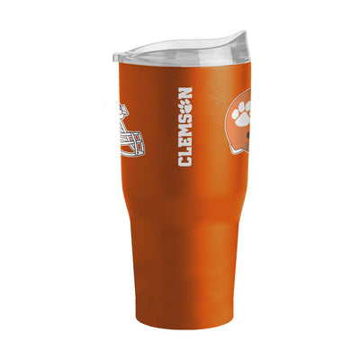 Clemson 30oz Flipside Alt Logo Powder Coat Tumbler