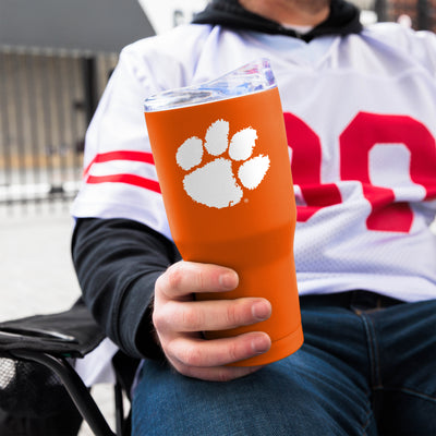 Clemson 30oz Flipside Powder Coat Tumbler - Logo Brands