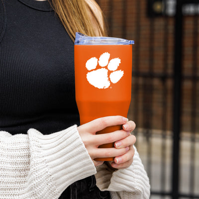Clemson 30oz Flipside Powder Coat Tumbler - Logo Brands