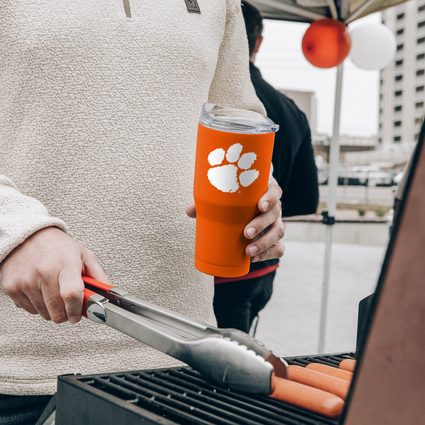 Clemson 30oz Flipside Powder Coat Tumbler - Logo Brands