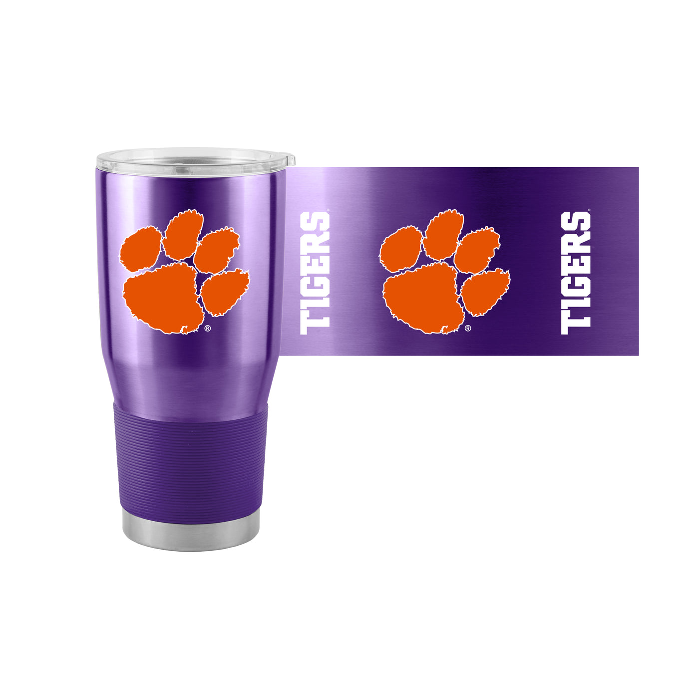 Clemson 30oz Purple Gameday Stainless Steel Tumbler