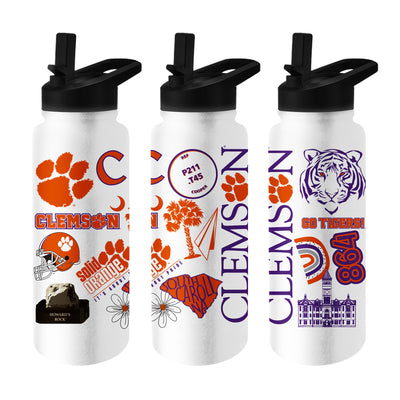 Clemson 34oz Native Quencher Bottle - Logo Brands