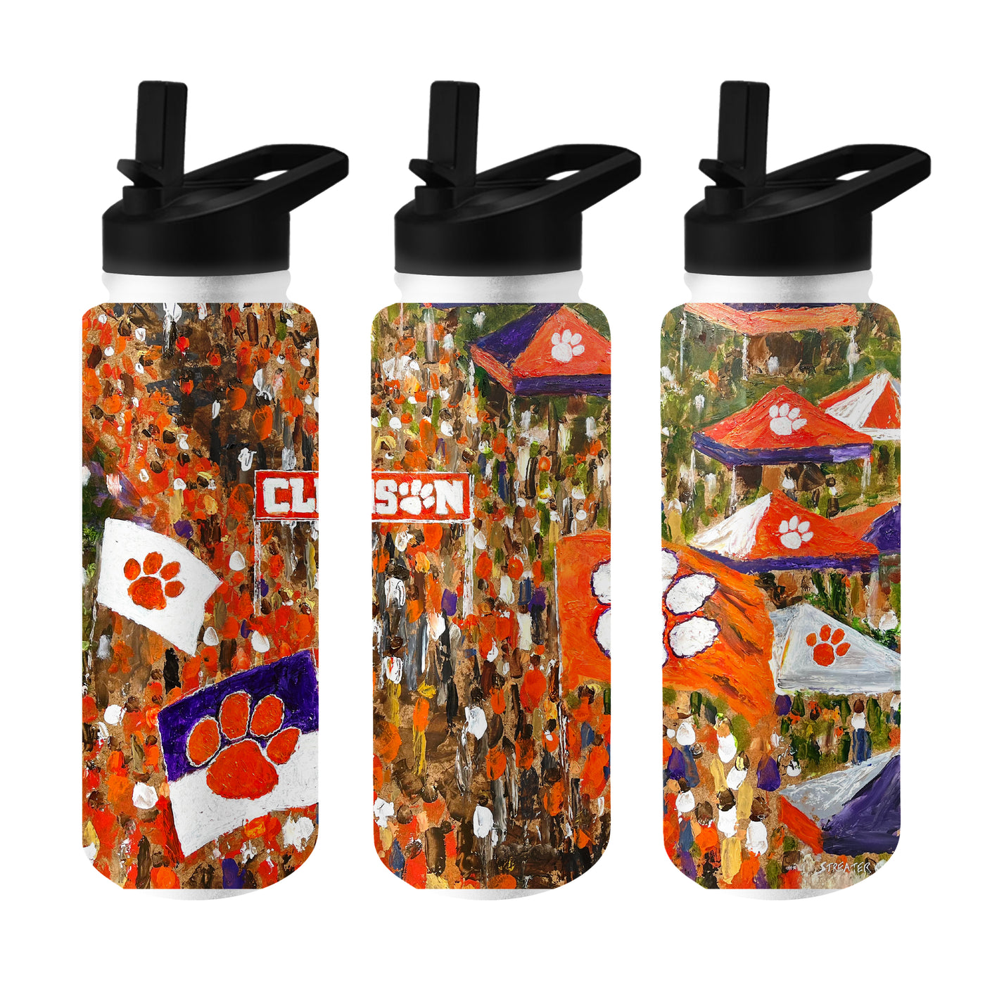 Clemson 34oz Collector Quencher Bottle