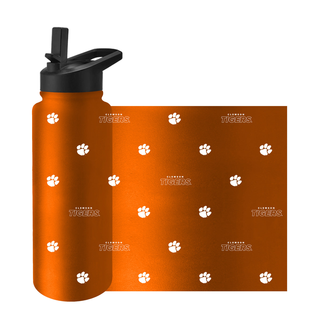 Clemson 34oz Step And Repeat Quencher Bottle
