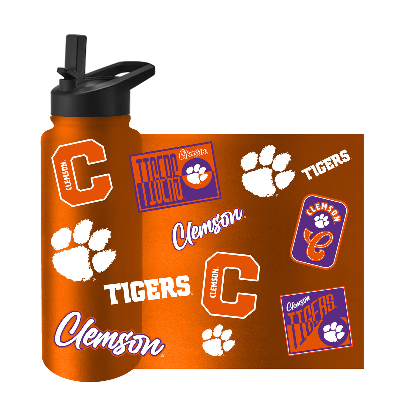 Clemson 34oz Dreamweave Quencher Bottle