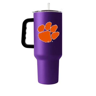 Clemson 40oz Purple Flipside Powder Coat Tumbler - Logo Brands
