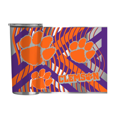 Clemson Flex 20oz Plastic Wall Stainless Tumbler - Logo Brands