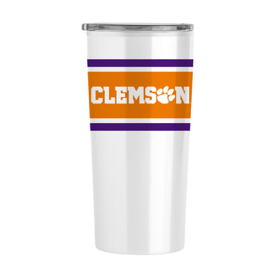 Clemson Stripe 20 oz Fusion Tumbler
