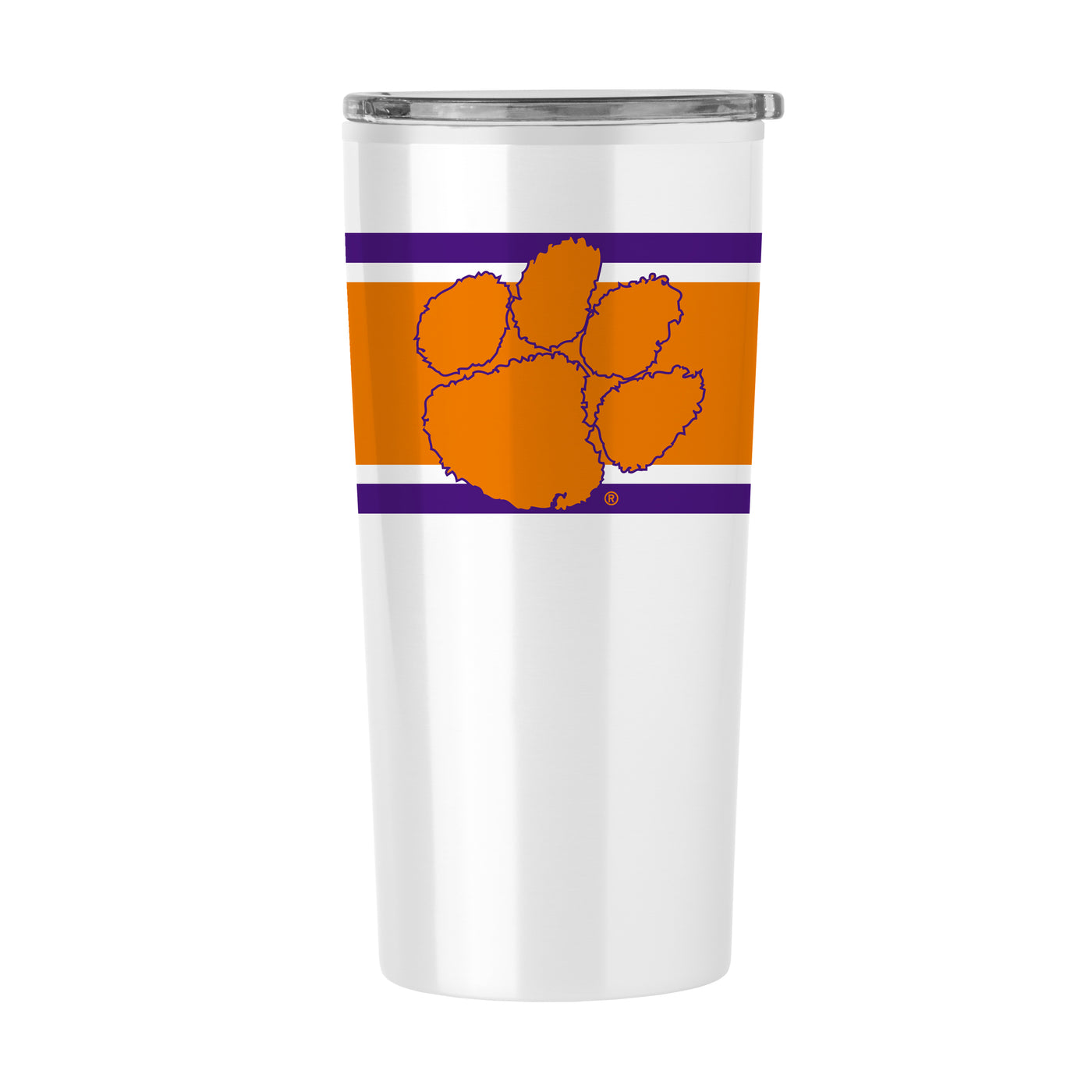 Clemson Stripe 20 oz Fusion Tumbler