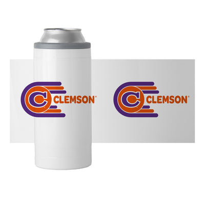 Clemson 12oz Whirl Slim Can Coolie