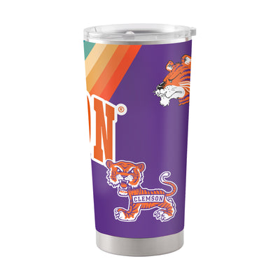 Clemson 20oz Wave Stainless Steel Tumbler