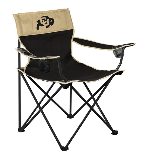 Colorado Big Boy Chair by Logo Brands, a comfortable large-scale furniture piece with plush upholstery and sturdy wooden legs.