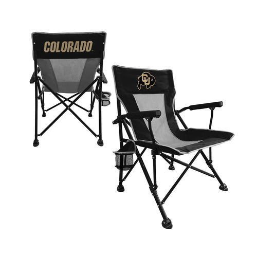 Logo Brands Colorado Hard Arm Chair, sturdy outdoor furniture with padded armrests and weather-resistant fabric.