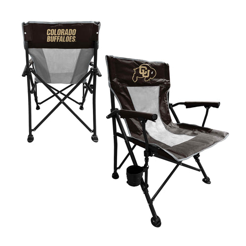 Logo Brands Colorado Hard Arm Chair, sturdy furniture with padded armrests, ideal for outdoor or patio seating.